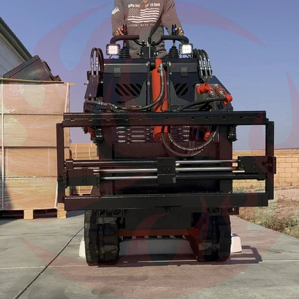 72V 16.4kWh Curiosity Mini Track Loader Skid Steer - Phoenix Fire Art Store