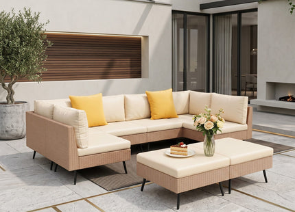 Axis 95.2" Coastal Outdoor Sectional Set, 8-Piece Pamapic