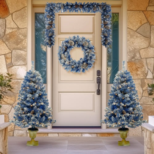Pre-lit Christmas Tree 4-piece Set