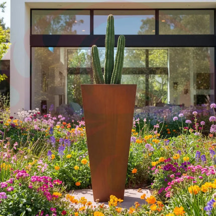 Corten Steel Tapered Planter - FREE SHIPPING! MK Design Elements