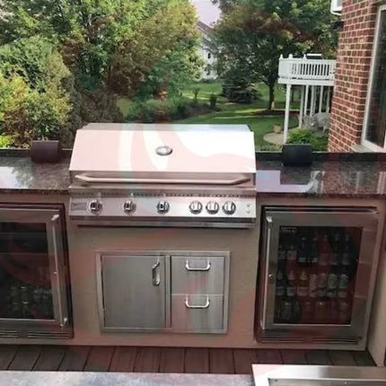 KoKoMo 40” Built-In Gas Grill with 5 Burners and Back Burner - Phoenix Fire Art Store