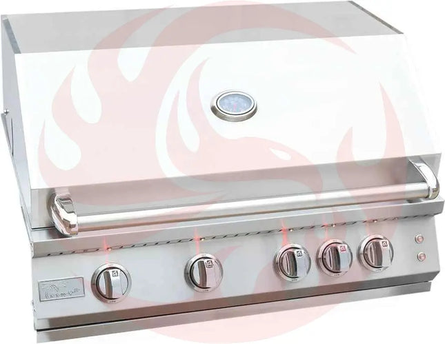 KoKoMo 32” Built-In Gas Grill with 4 Burners, Laser-Cut Grates & Back Burner - Phoenix Fire Art Store
