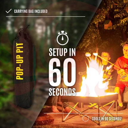 Portable Pop-Up Fire Pit - Go Anywhere Kit - Phoenix Fire Art Store