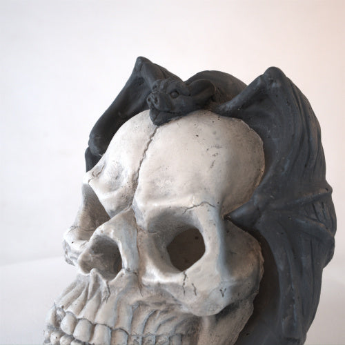 Fire Pit Demon Skull Gas Log For Ventless  Vent Free, Propane, Gel, Ethanol, Electric, Outdoor Fireplace And Fire Pit, Halloween Decor - Patent Pending