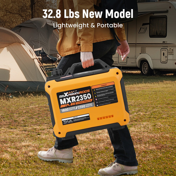 Portable Gas Generator - 2350W Inverter Ultra-Quiet 58dB
