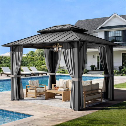 Aera Permanent 10'x12' Hardtop Gazebo Pamapic