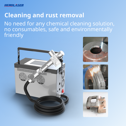 100W Portable Laser Cleaning Machine HEROLASER