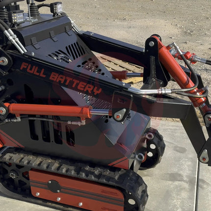 72V 16.4kWh Curiosity Mini Track Loader Skid Steer - Phoenix Fire Art Store