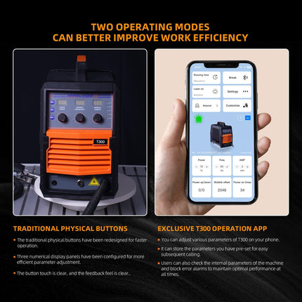 T1 Lightest AI Smart 300W Table Laser Welder HEROLASER