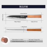 Professional Kiritsuke Santoku Chef Knife, 9 Inch German High Carbon Stainless Steel EN1.4116 with Sheath & Case - Phoenix Fire Art Store