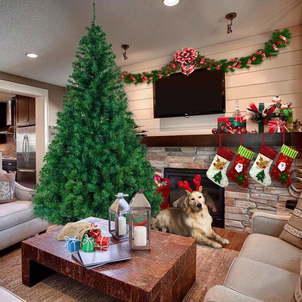 Green 7ft 1100 Branch PVC Christmas Tree
