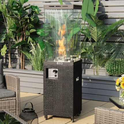 41K BTU Outdoor Propane Gas Patio Heater W/ Lockable Wheels (SAK98052) SAKSBY WHOLESALE
