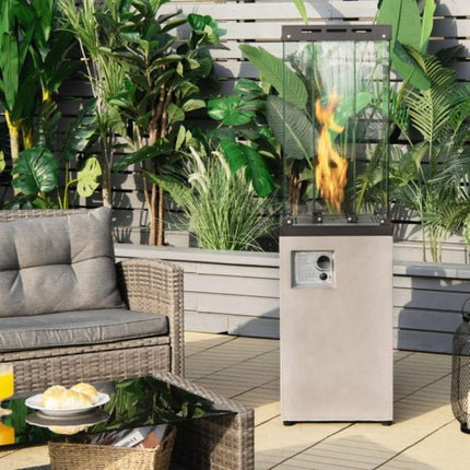 41K BTU Outdoor Propane Gas Patio Heater W/ Lockable Wheels (SAK98052) SAKSBY WHOLESALE