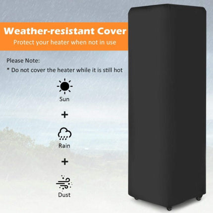 41K BTU Outdoor Propane Gas Patio Heater W/ Lockable Wheels (SAK98052) SAKSBY WHOLESALE