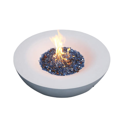 Alora 42-Inch Modern Outdoor Concrete Propane Gas Fire Pit Bowl (SAK51260)