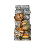 Alora 43" Tall Outdoor Polyresin Potter Pitcher Fountain With LED Lights (SAK72143)