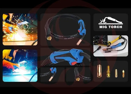 SSIMDER Aluminum MIG Welder Pulse MIG/MAG/HF TIG/Stick/Pilot ARC Plasma Cutter 200A Welding Machine SD4050Pro 10 in 1 Welder Cut - Phoenix Fire Art Store