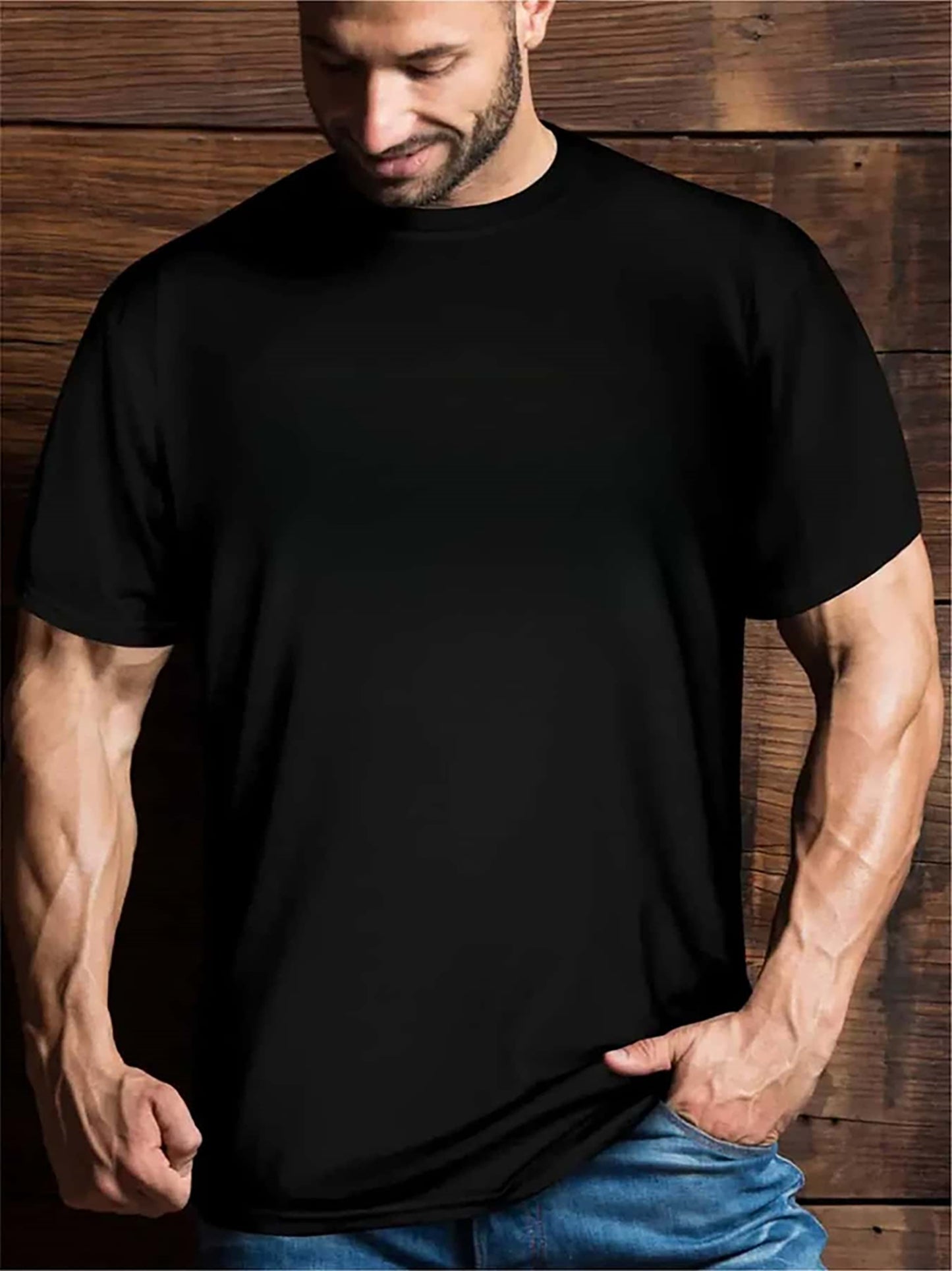 Plus Size Big & Tall Men's 3D Grinning Skeleton With Beer Print Short Sleeve Casual Fashion T-shirt For Halloween