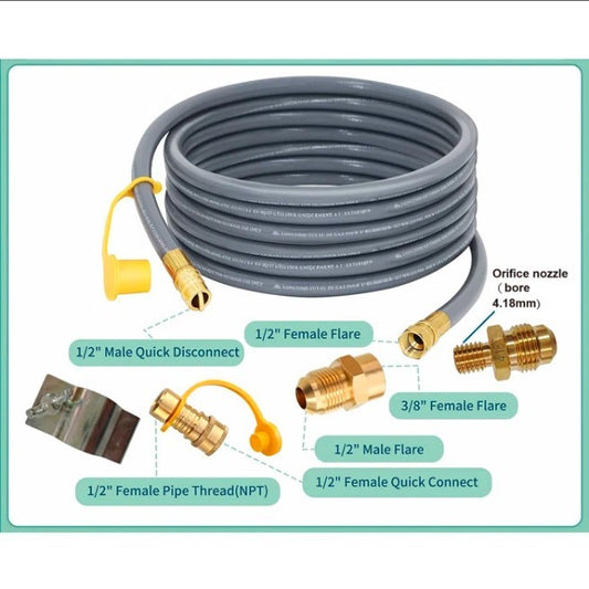 Rubber-to-metal Fire Pit Natural Gas Conversion Kit - Phoenix Fire Art Store