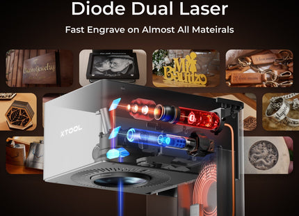 xTool F1 Ultra 20W Fiber & Diode Dual Laser Engraver xTool