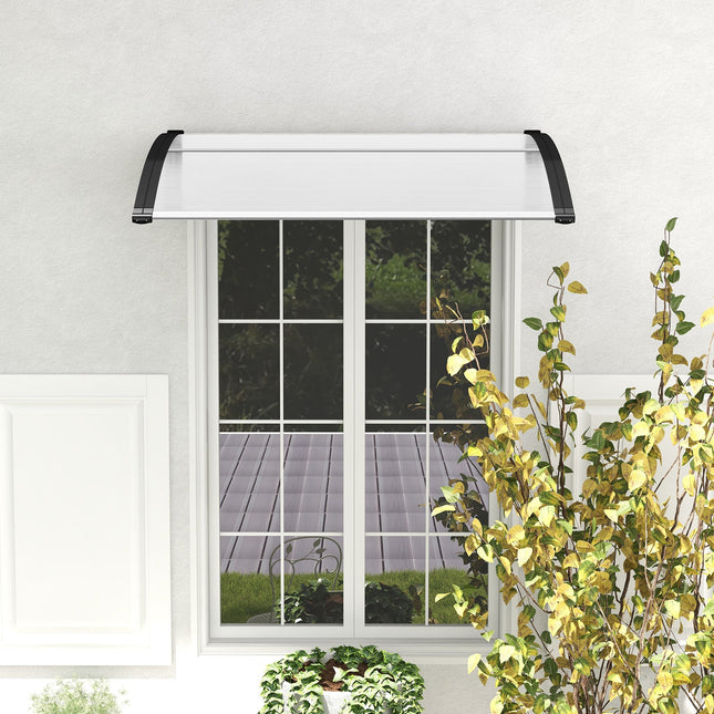 48 x 40 Inch Outdoor Front Door Window Awning Door Canopy Exterior DirectDeals