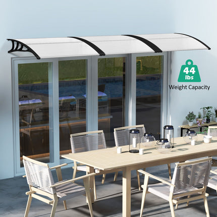 48 x 40 Inch Outdoor Front Door Window Awning Door Canopy Exterior DirectDeals