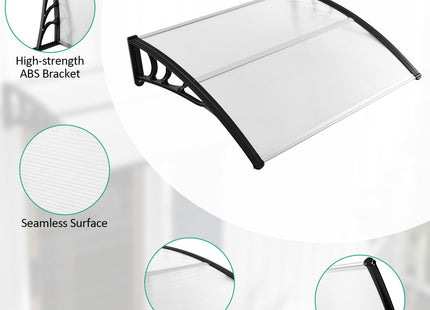 48 x 40 Inch Outdoor Front Door Window Awning Door Canopy Exterior DirectDeals