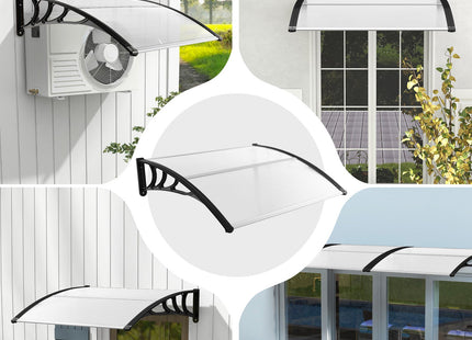 48 x 40 Inch Outdoor Front Door Window Awning Door Canopy Exterior DirectDeals