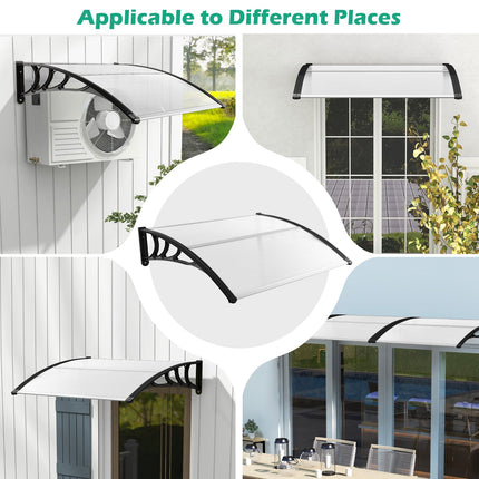 48 x 40 Inch Outdoor Front Door Window Awning Door Canopy Exterior DirectDeals