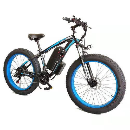 Forever™ E-Glide Snow 26 – Electric Mountain Bike (350W Motor, 21-Speed, Fat Tire)