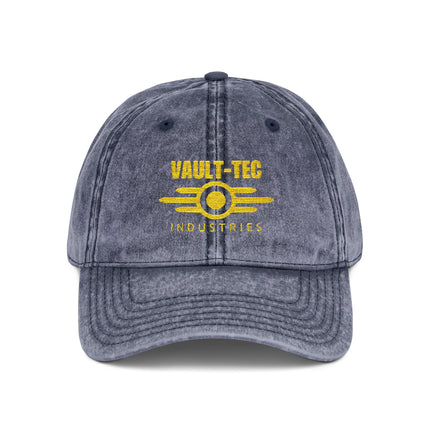 Vault-Tec Industries - Fallout Vintage Embroidered Cap - Retro Style Baseball Hat