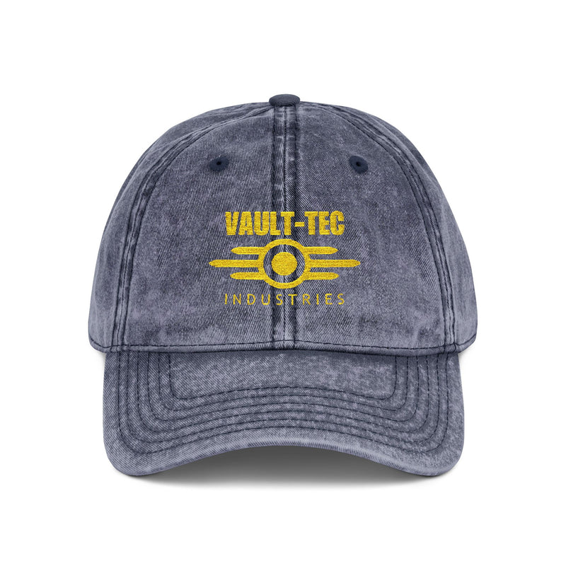 Vault-Tec Industries - Fallout Vintage Embroidered Cap - Retro Style Baseball Hat