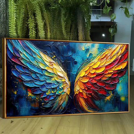 Impasto Wall Art - Wings of Fire Canvas Decor