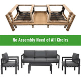 Premium Outdoor Aluminum Furniture Set For Backyard & Poolside, 4PCS (SAK73532)