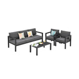 Premium Outdoor Aluminum Furniture Set For Backyard & Poolside, 4PCS (SAK73532)