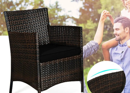 Alora 4-Piece Outdoor Rattan Patio Furniture Set With Cushions & Coffee Table (SAK75463) - Phoenix Fire Art Store