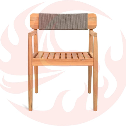Alora Premium 5-Piece Acacia Wooden Outdoor Furniture Patio Set With Dining Chairs And Table (SAK70445) - Phoenix Fire Art Store