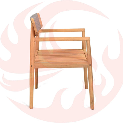 Alora Premium 5-Piece Acacia Wooden Outdoor Furniture Patio Set With Dining Chairs And Table (SAK70445) - Phoenix Fire Art Store