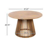 Alora Premium 5-Piece Acacia Wooden Outdoor Furniture Patio Set With Dining Chairs And Table (SAK70445)