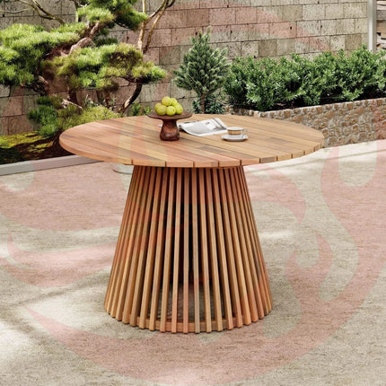 Alora Premium 5-Piece Acacia Wooden Outdoor Furniture Patio Set With Dining Chairs And Table (SAK70445) - Phoenix Fire Art Store