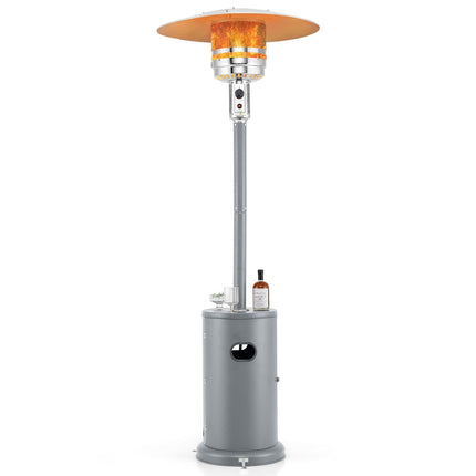 50000 BTU Propane Patio Heater with Round Table Design-Brown DirectDeals