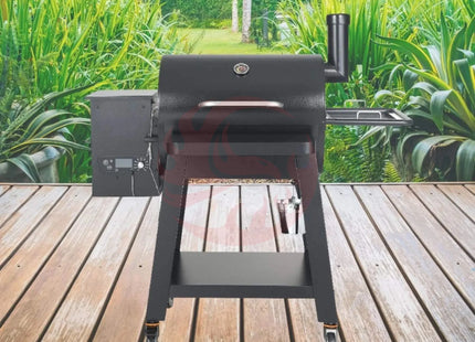 53" Heavy-Duty Portable Wood Pellet BBQ Grill With Cart (SAK93641) - Phoenix Fire Art Store