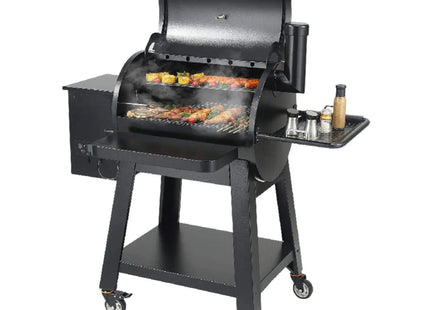 53" Heavy-Duty Portable Wood Pellet BBQ Grill With Cart (SAK93641) - Phoenix Fire Art Store