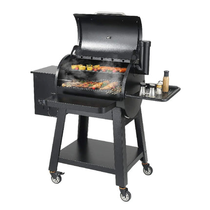 53" Heavy-Duty Portable Wood Pellet BBQ Grill With Cart (SAK93641) - Phoenix Fire Art Store
