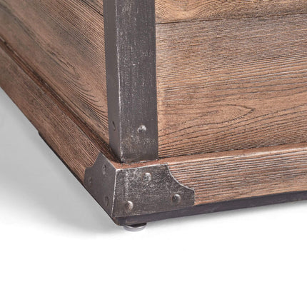 Alora 56" Outdoor 50K BTU Wood Pattern Rectangle Gas Burning Fire Pit (SAK43681)