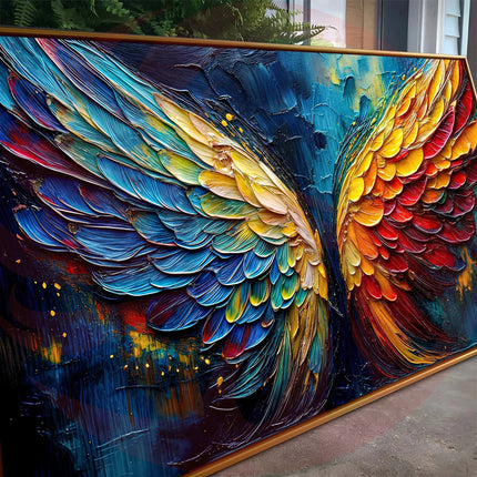 Impasto Wall Art - Wings of Fire Canvas Decor