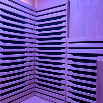 Blisspod | Milano | Full Spectrum Sauna Canadian Hemlock Ultra Low EMF | 6 Far Infrared & Red Glass Heater & Chromotherapy | 2 Person zoppinh