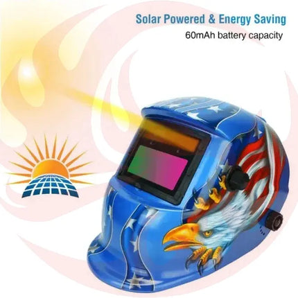 Solar Auto-Darkening Welding Helmet | Shade 9-13 | Eye Protection That Actually Works - Phoenix Fire Art Store