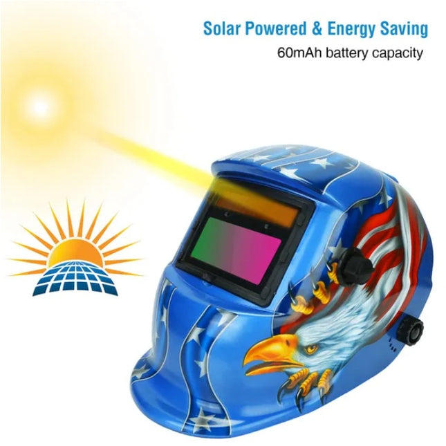Solar Auto-Darkening Welding Helmet | Shade 9-13 | Eye Protection That Actually Works