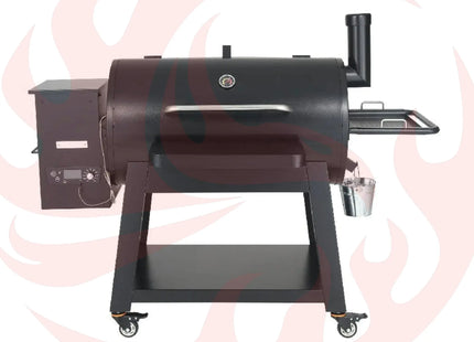 62" Heavy-Duty Portable Wood Pellet BBQ Grill With Cart (SAK91308) - Phoenix Fire Art Store
